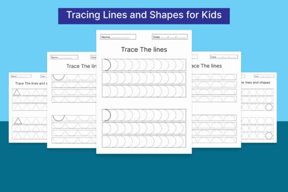 Download Tracing Lines and Shapes  Kids Workbook - Shape Collection
