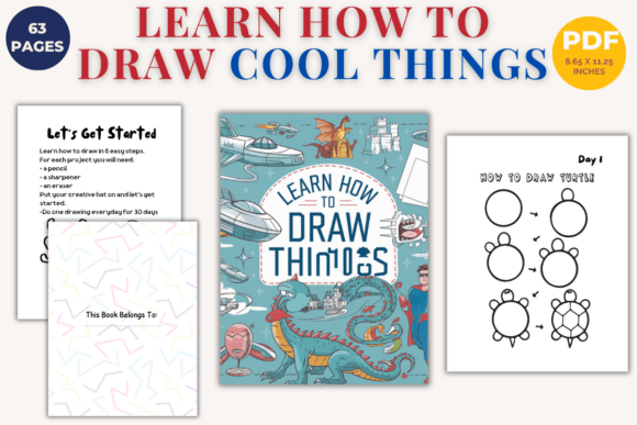 Download Learn How to Draw Cool Things 27-Days - Thin Collection