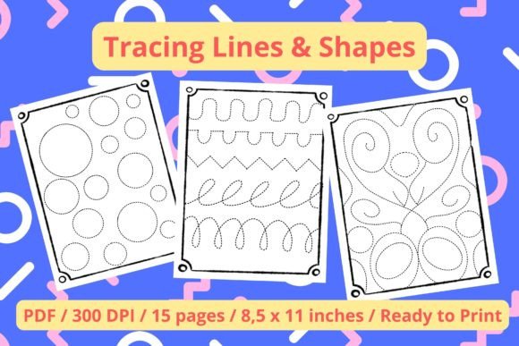Download Tracing Lines and Shapes for Kids - Shape Collection