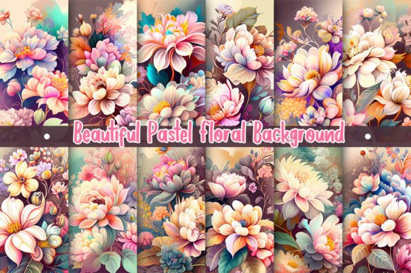 Download Pastel Flowers, Floral Background - Floral background Collection