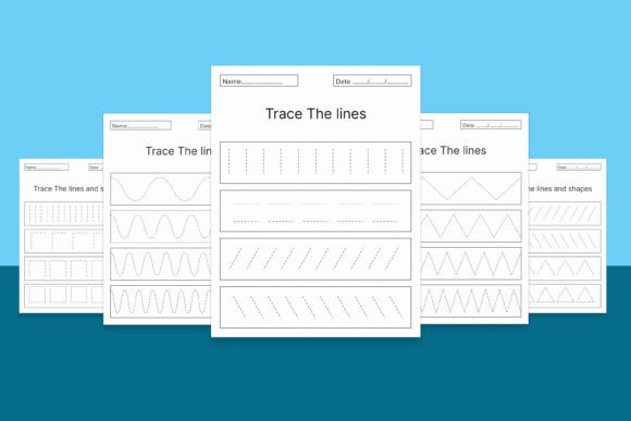 Download Lines and Shapes Tracing Kids Workbook - Shape Collection