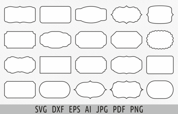 Download Label Shapes Svg Custom Label Svg Bundle - Shape Collection
