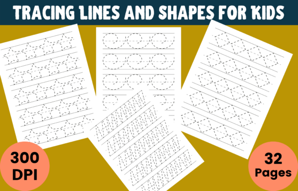 Download Tracing Lines and Shapes for Kids - Shape Collection