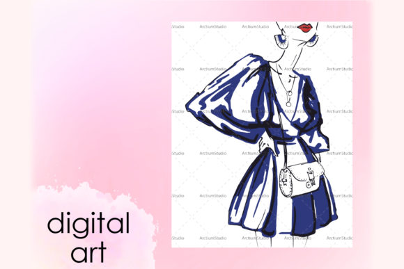 Download Vogue Fashion Art, Red Lips Trendy Art - Trendy Collection