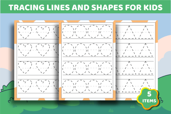 Download Tracing Lines and Shapes for Kids - Shape Collection